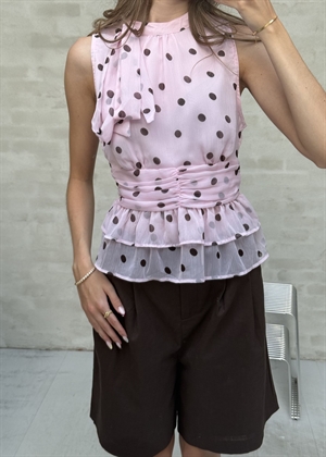 Ansol big dot top Light Pink Neo Noir 